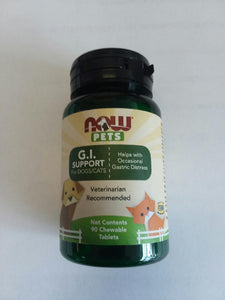 NOW Pets G.I Support 90 Chewable Tablets