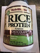 Load image into Gallery viewer, NutriBiotic Rice Protein  1.67 lb jar (Chocolate Flavor)