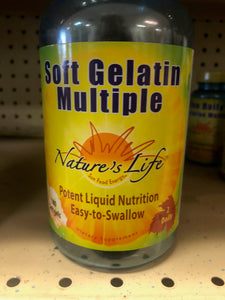 Nature's Life Soft Gelatin Multiple