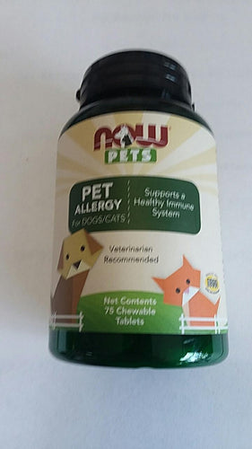 Now Pets Pet Allergy 75 Chewable Tablets