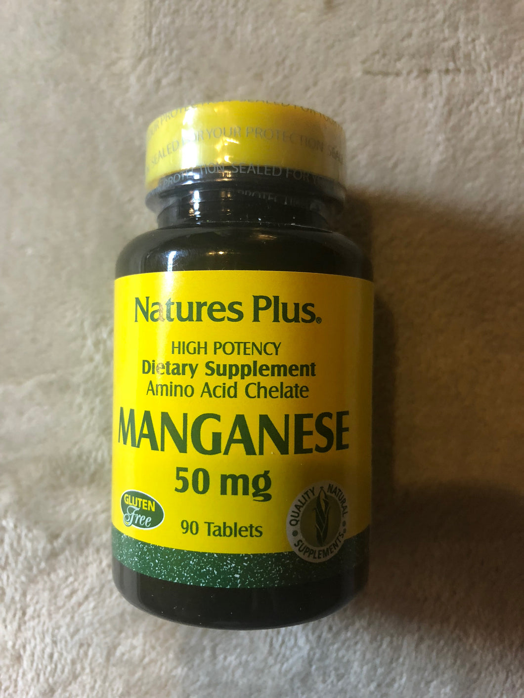Nature's Plus Manganese 90 Tablets