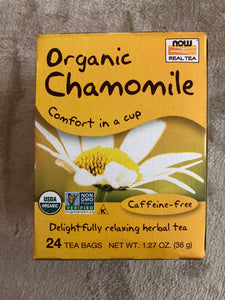 NOW Organic Chamomile 24 Tea Bags