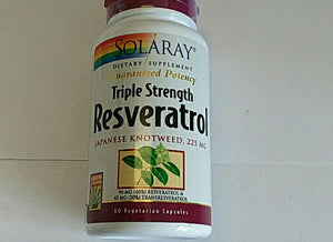 Solaray  Triple Strength Resveratrol 60 veg Capsules