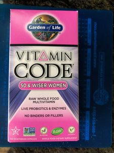 Garden of Life Vitamin Code 50/Wiser 120 Veg Capsules
