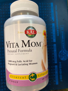 KAL Vita Mom  Prenatal Formula 120 Tablets