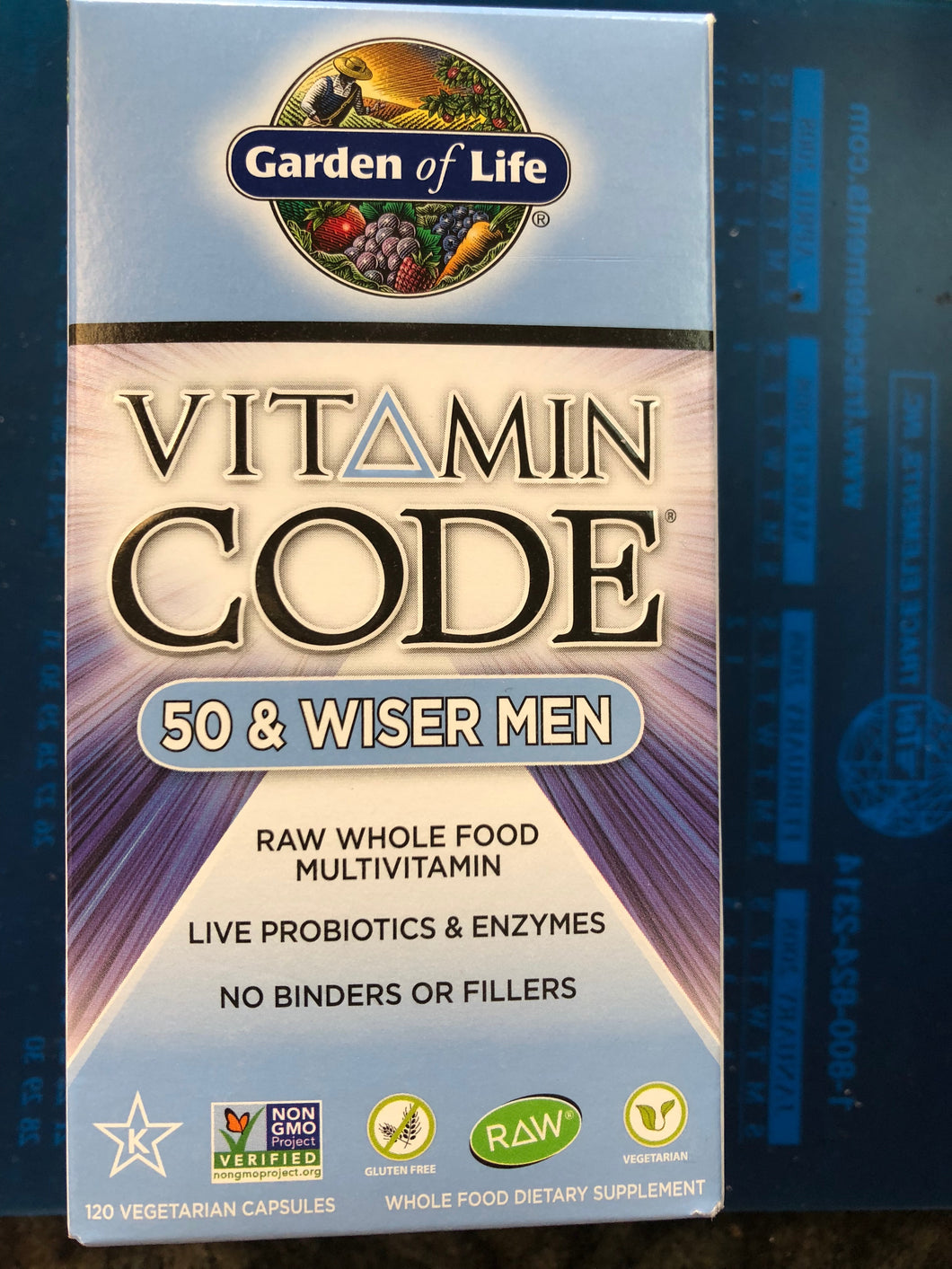 Garden Of Life 50/Wiser Men 120 Veg Capsules