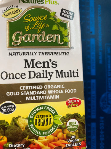 Nature's Plus Source of Life Men's Daily Multi 30 Vegan Tabs